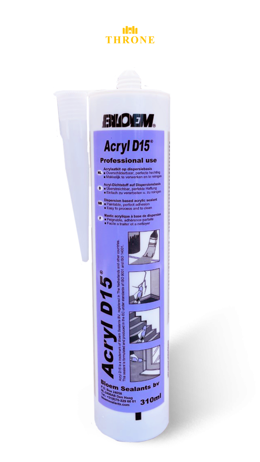 Bloem Sealants - Acryl D15 - 310ml Wit