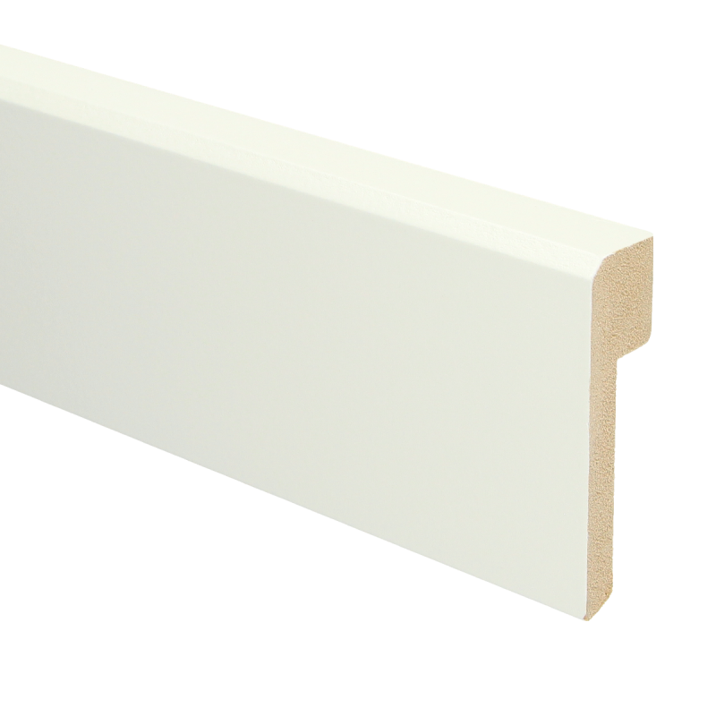 MDF Renovatieplint | 85x22mm - 240 cm | Wit Voorgelakt