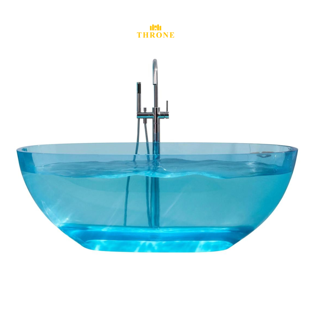 Transpa-Blue || Modern Vrijstaand Bad || Blauw