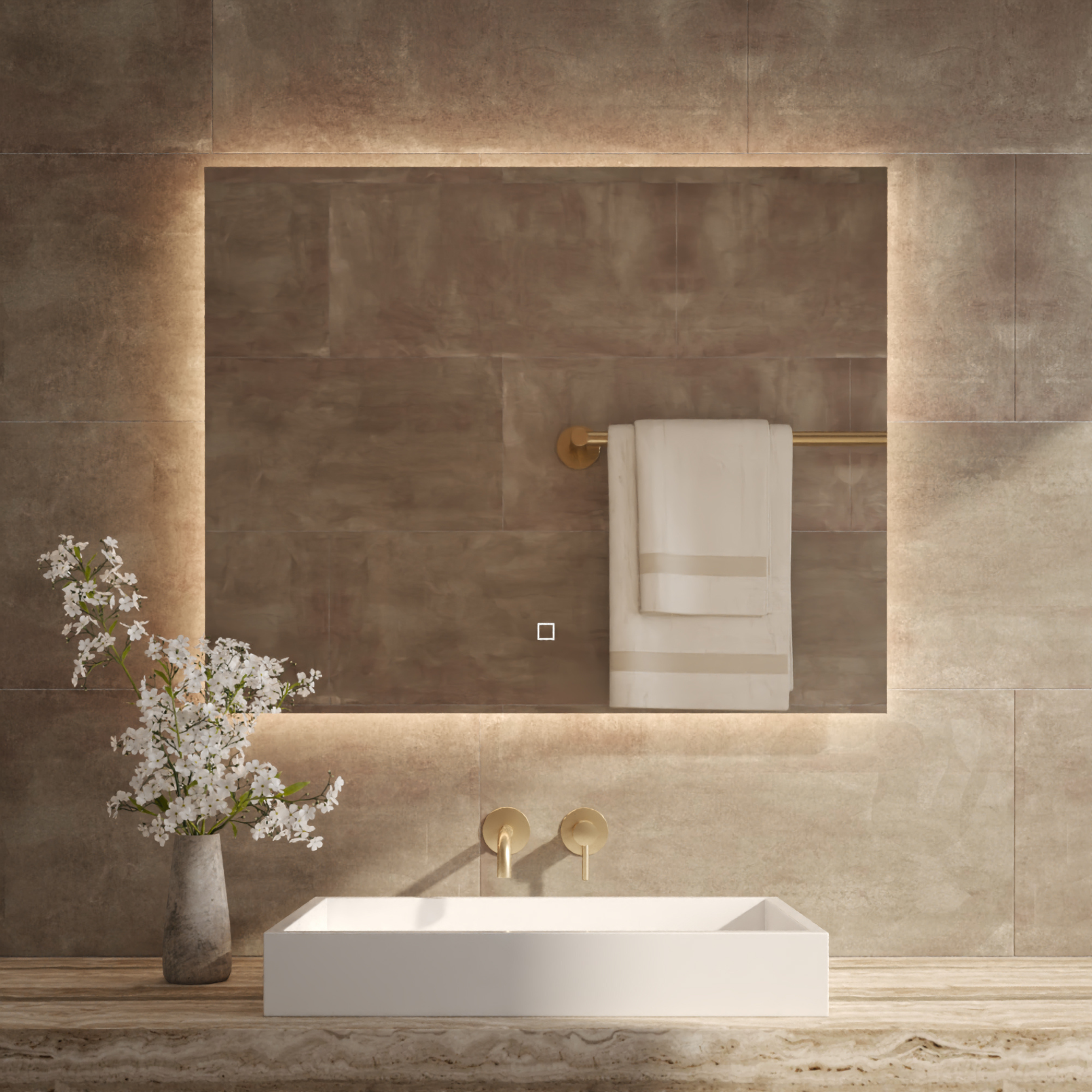 Angola | Spiegel incl. LED Verlichting | 80x120 cm