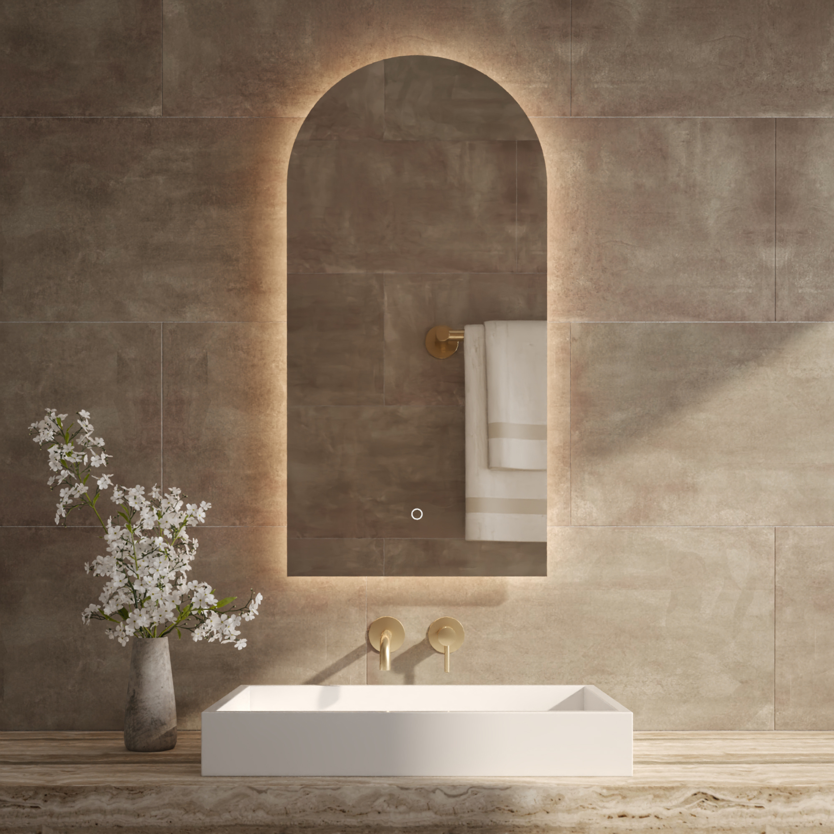 Toog | Ovale Spiegel incl. LED Verlichting | 50x100 cm