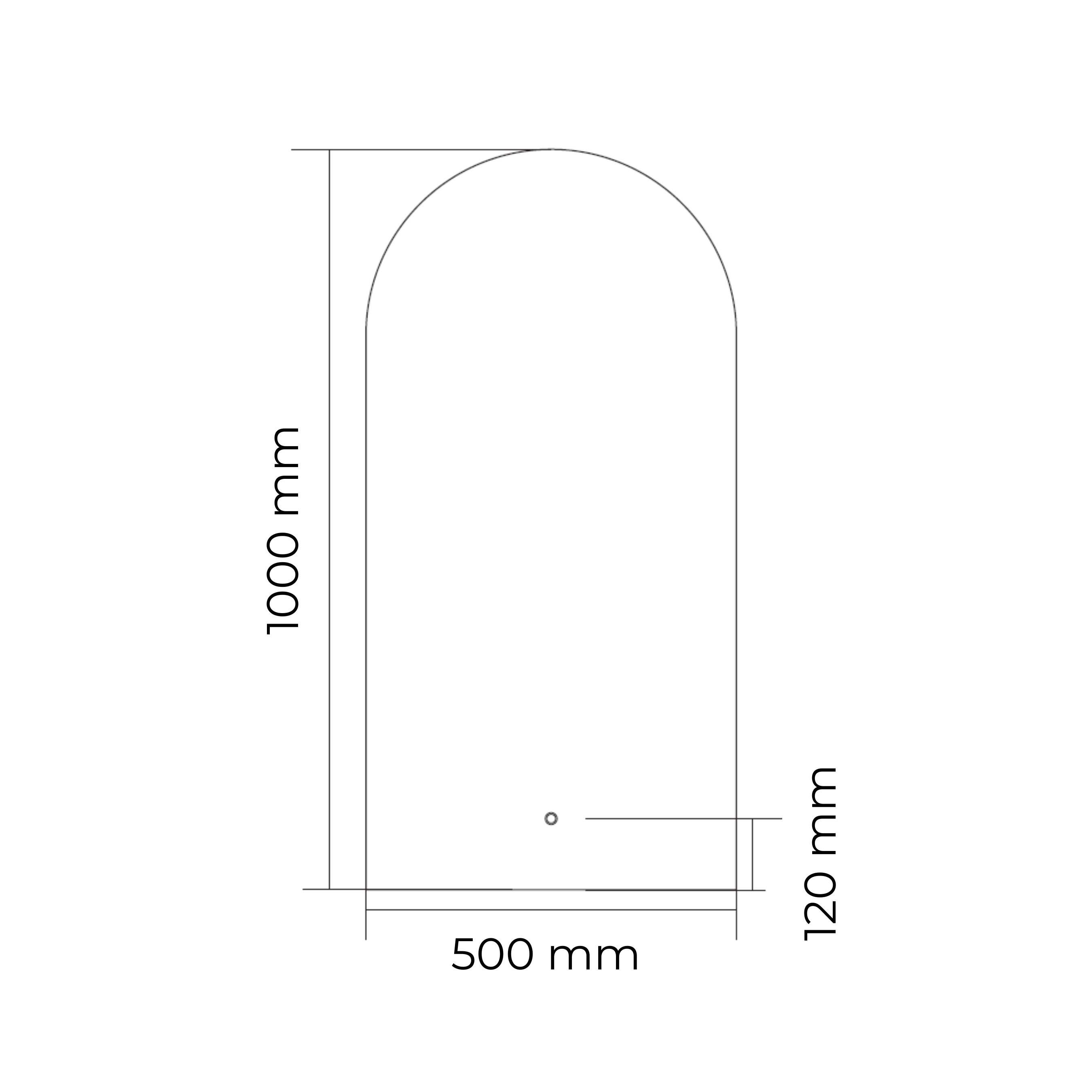 Toog | Ovale Spiegel incl. LED Verlichting | 50x100 cm