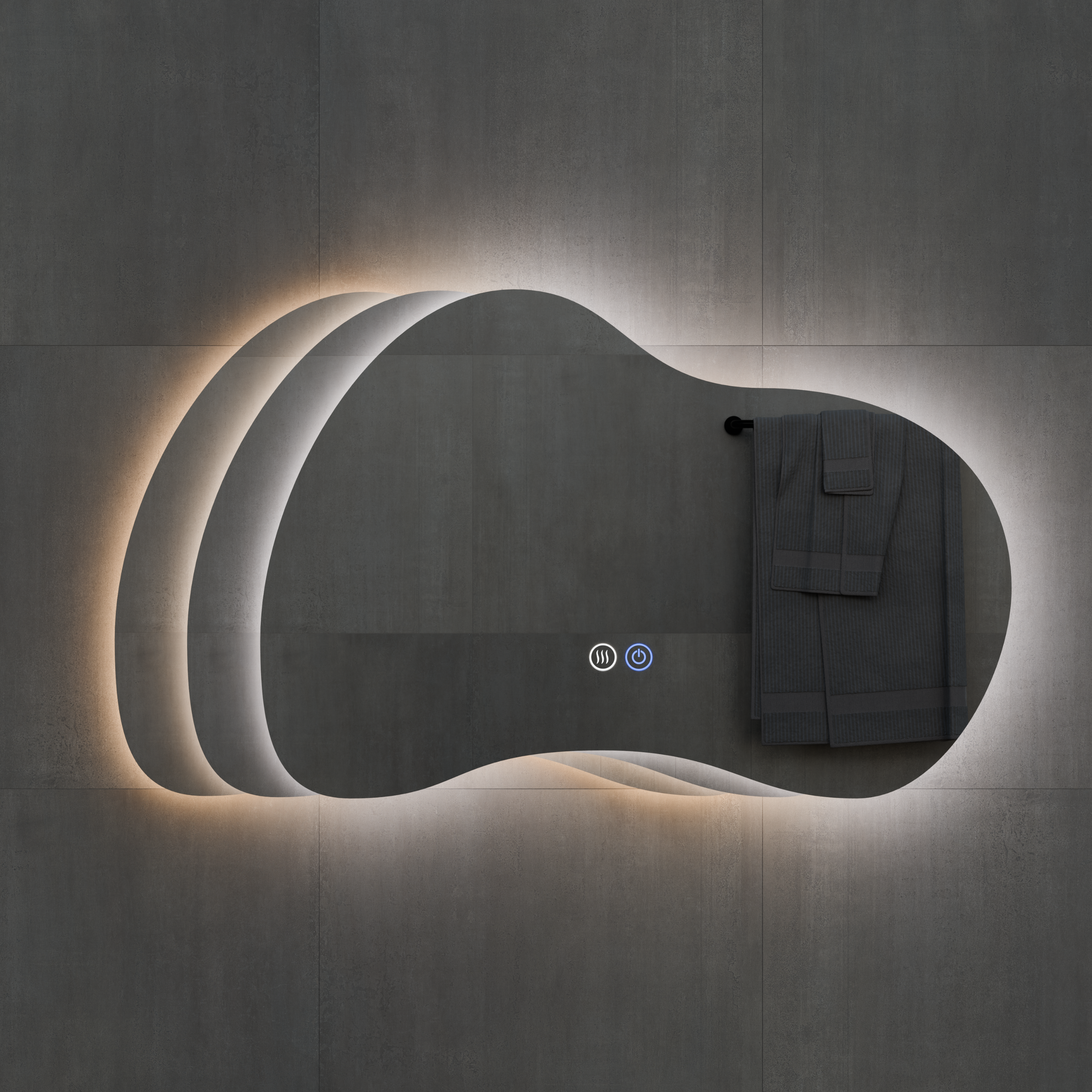 Strange | Spiegel incl. LED Verlichting | 120x70 cm