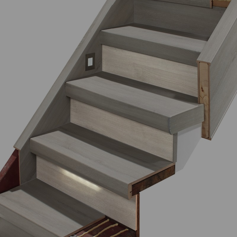 Stootbord Toscaans Eiken | Dubbel Stootbord 115x40cm | K-Stairs