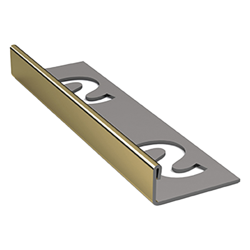 Tegelprofiel RVS | 11x2500 mm | Glans Goud