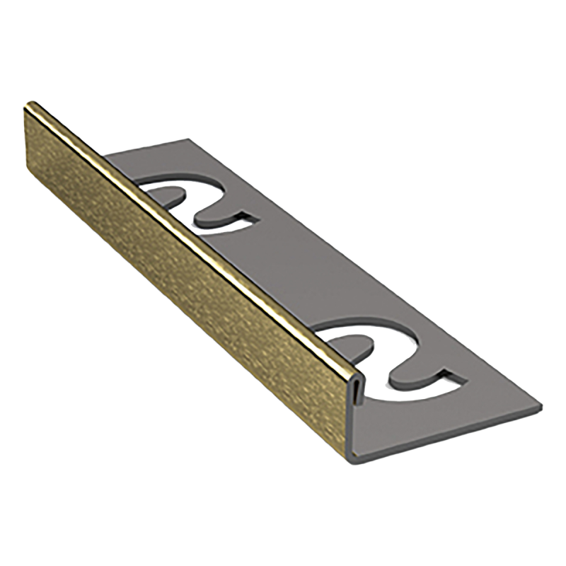Tegelprofiel RVS | 11x2500 mm | Geborsteld Goud