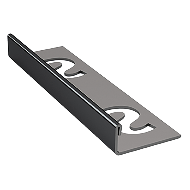 Tegelprofiel RVS | 11x2500 mm | Glans Zwart