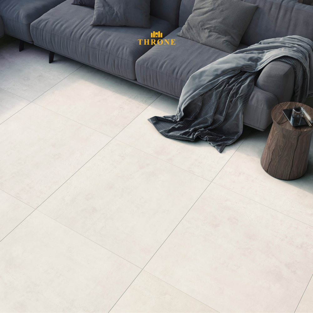 NG Kutahya || Alaska Grey || 80x80cm || Hoogglans BetonlookPorseleinen Vloer- & Wandtegel