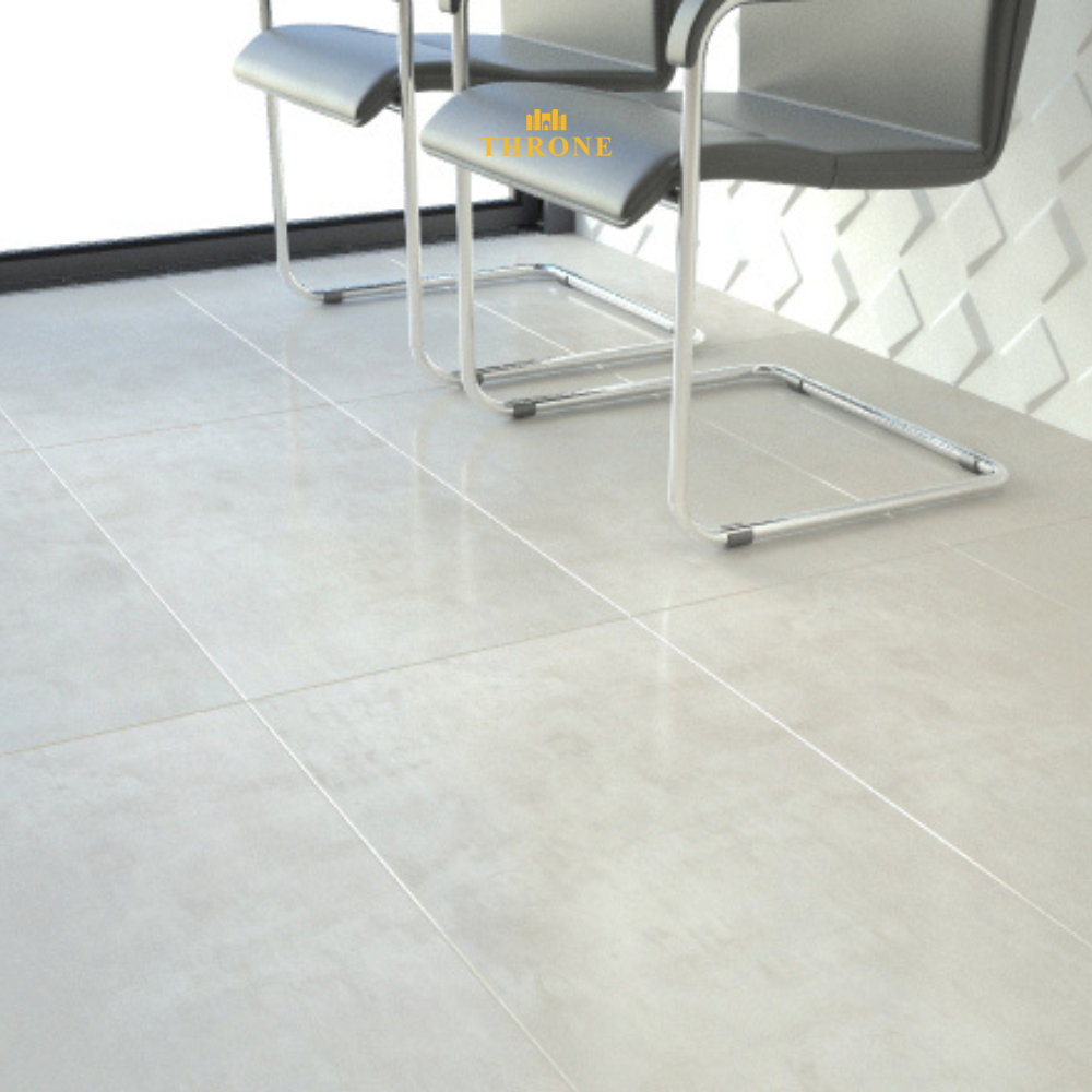 NG Kutahya || Alaska Grey || 80x80cm || Hoogglans BetonlookPorseleinen Vloer- & Wandtegel