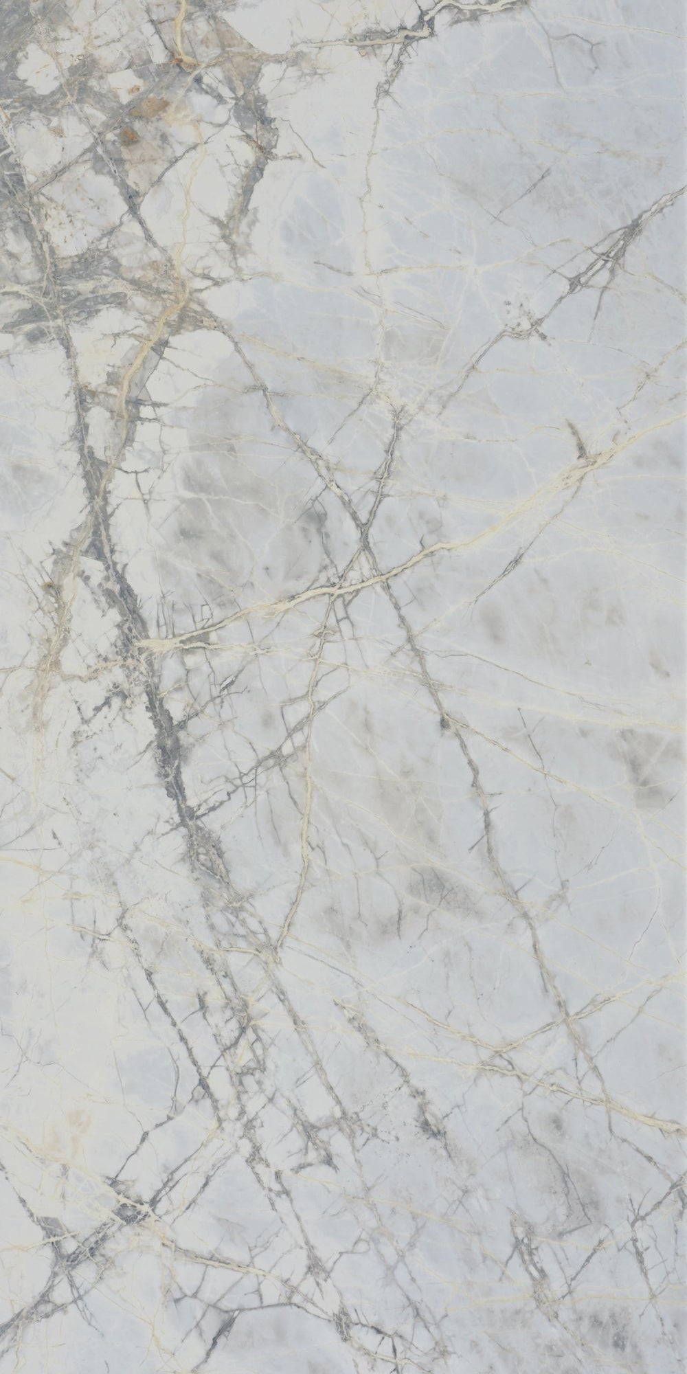 Bluetta | Tegel 60x120 cm | Hoogglans Blauw Marmerlook