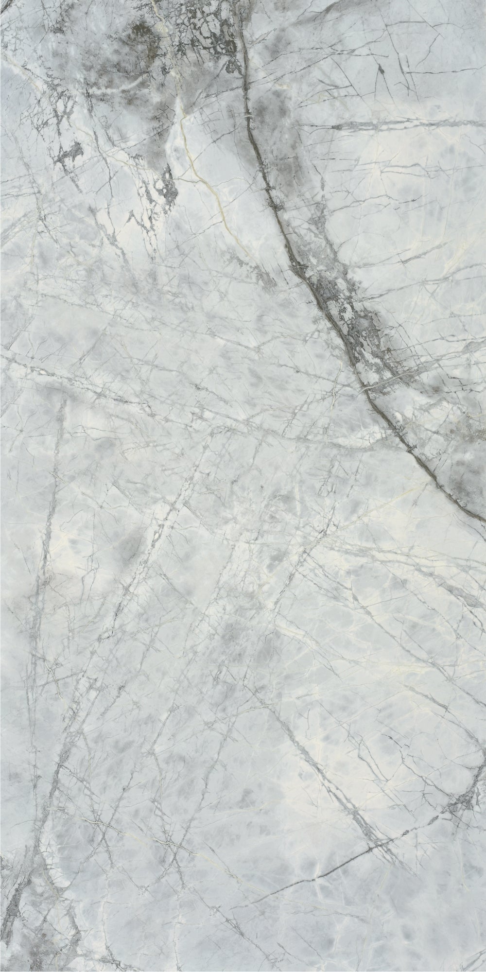 Bluetta | Tegel 120x240 cm | Hoogglans Blauw Marmerlook XXL Tegel