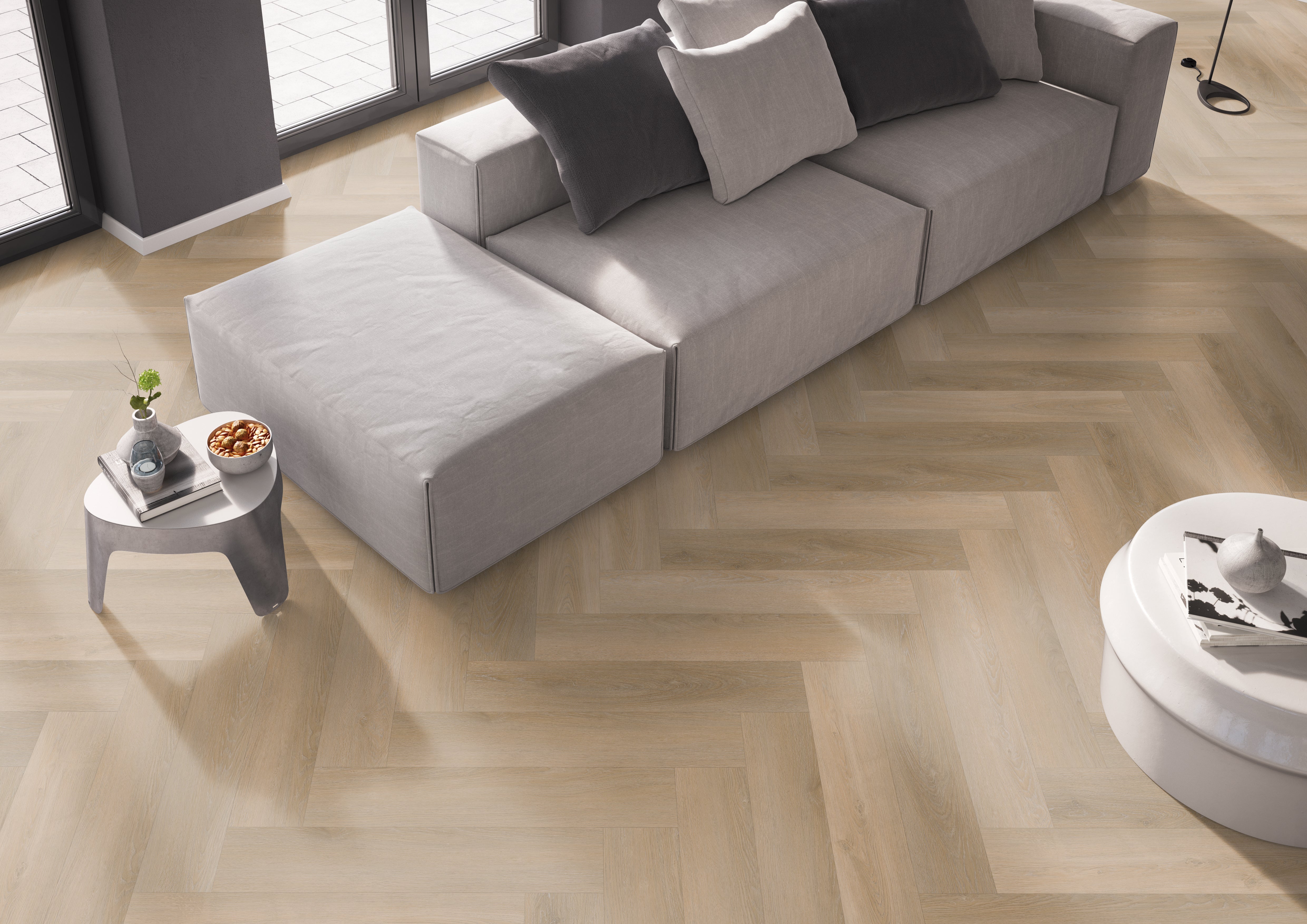 Belakos Attico 81 | PVC Dryback Plak | Houtlook Visgraat XL