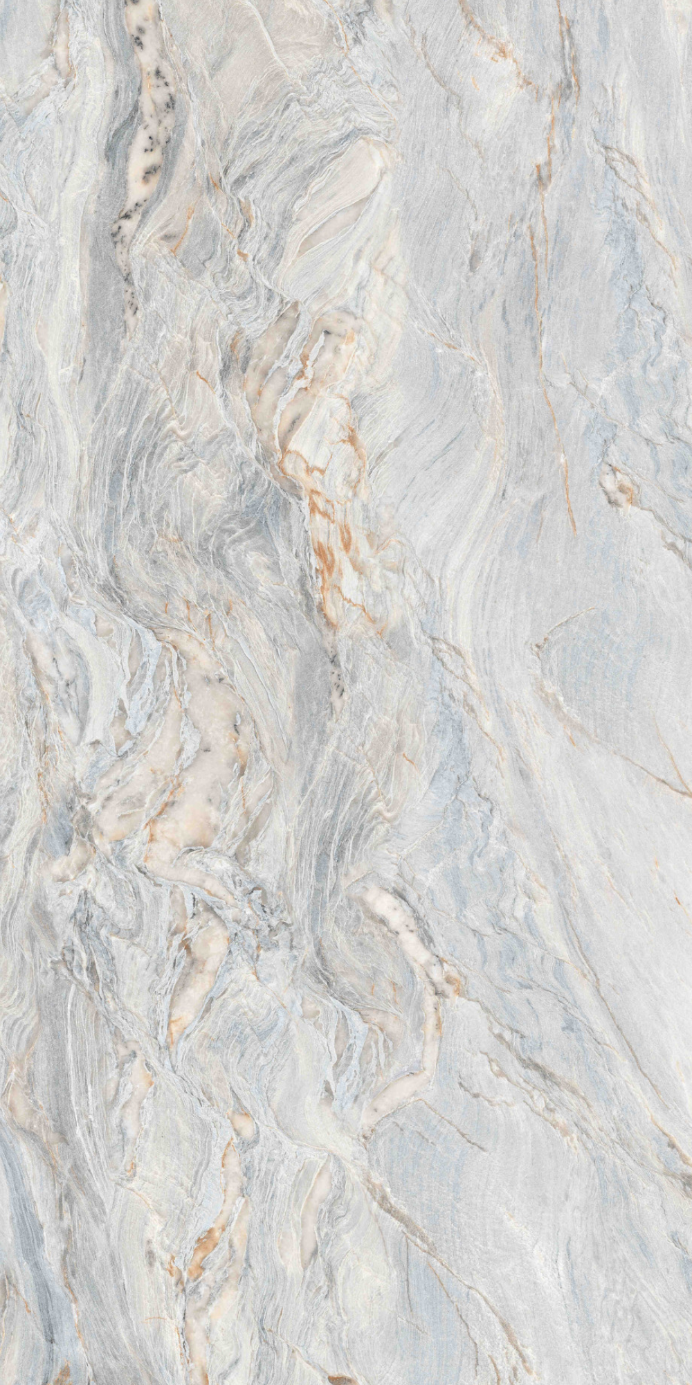 Camelia Ice | Tegel 120x280 cm | Hoogglans Zilver Marmerlook XXL