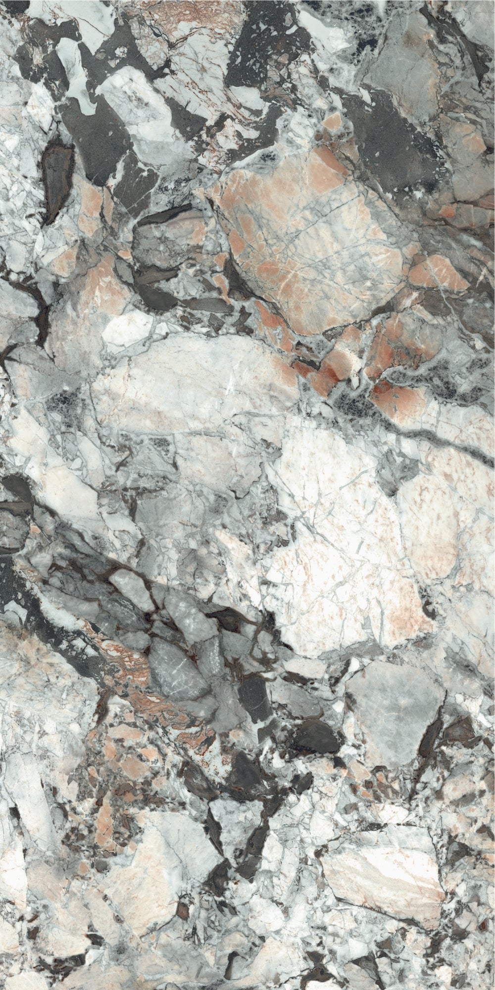 Era | Tegel 60x120 cm | Hoogglans Grijs Steenlook