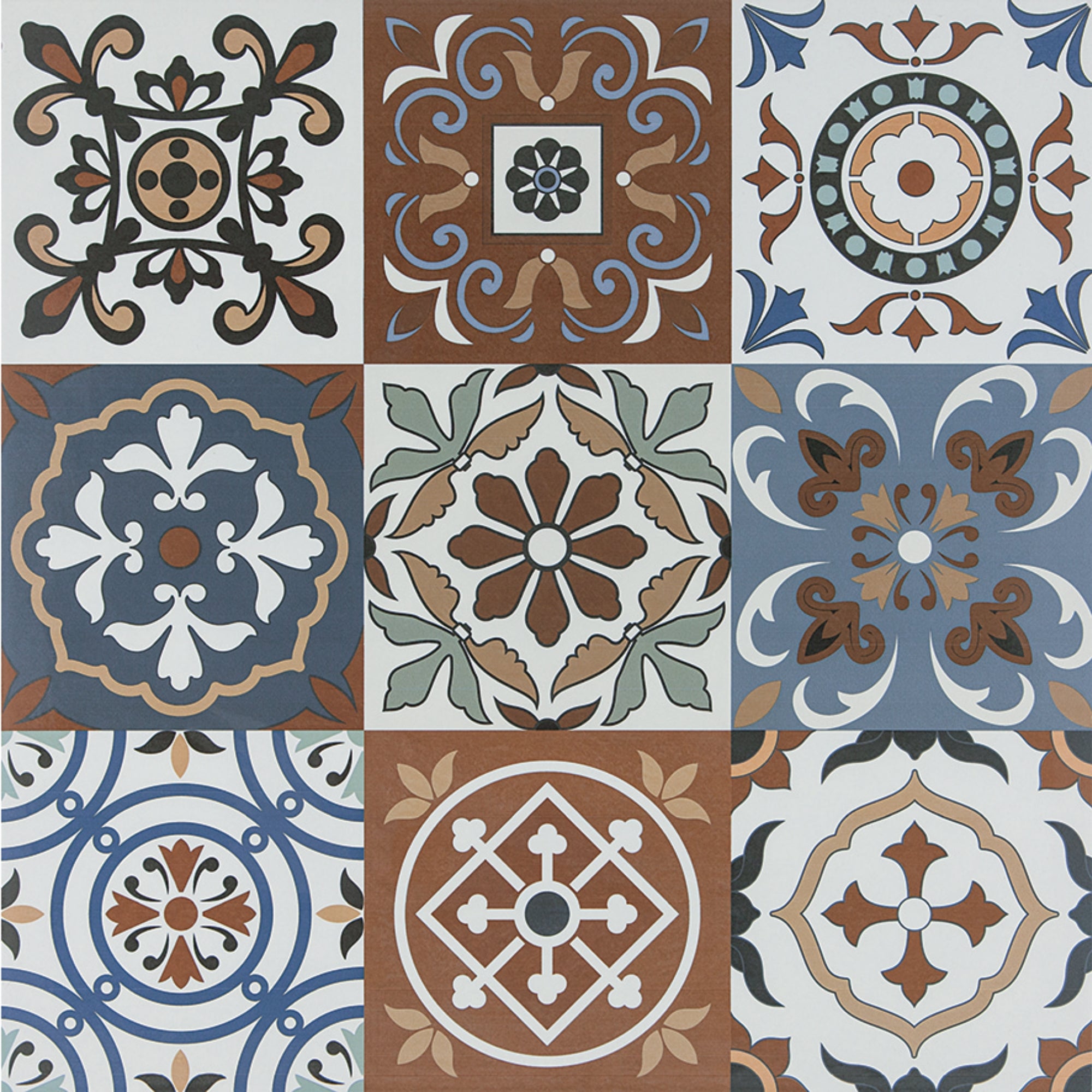 Frig Mix | 61x61cm | Portugese Decoratieve Tegels