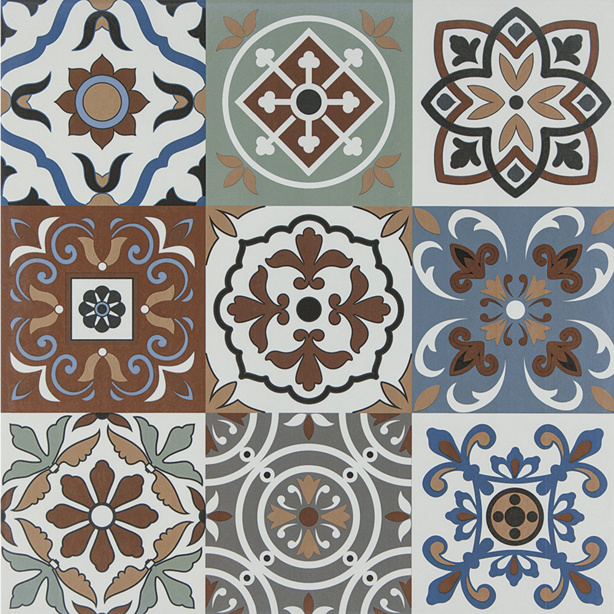 Frig Mix | 61x61cm | Portugese Decoratieve Tegels