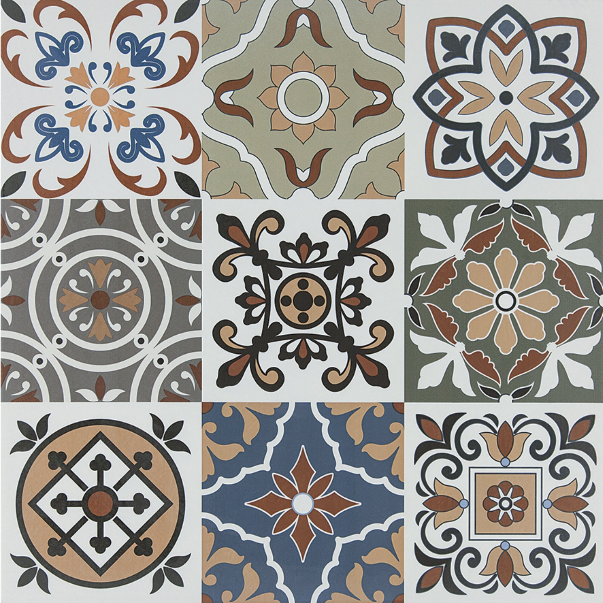 Frig Mix | 61x61cm | Portugese Decoratieve Tegels