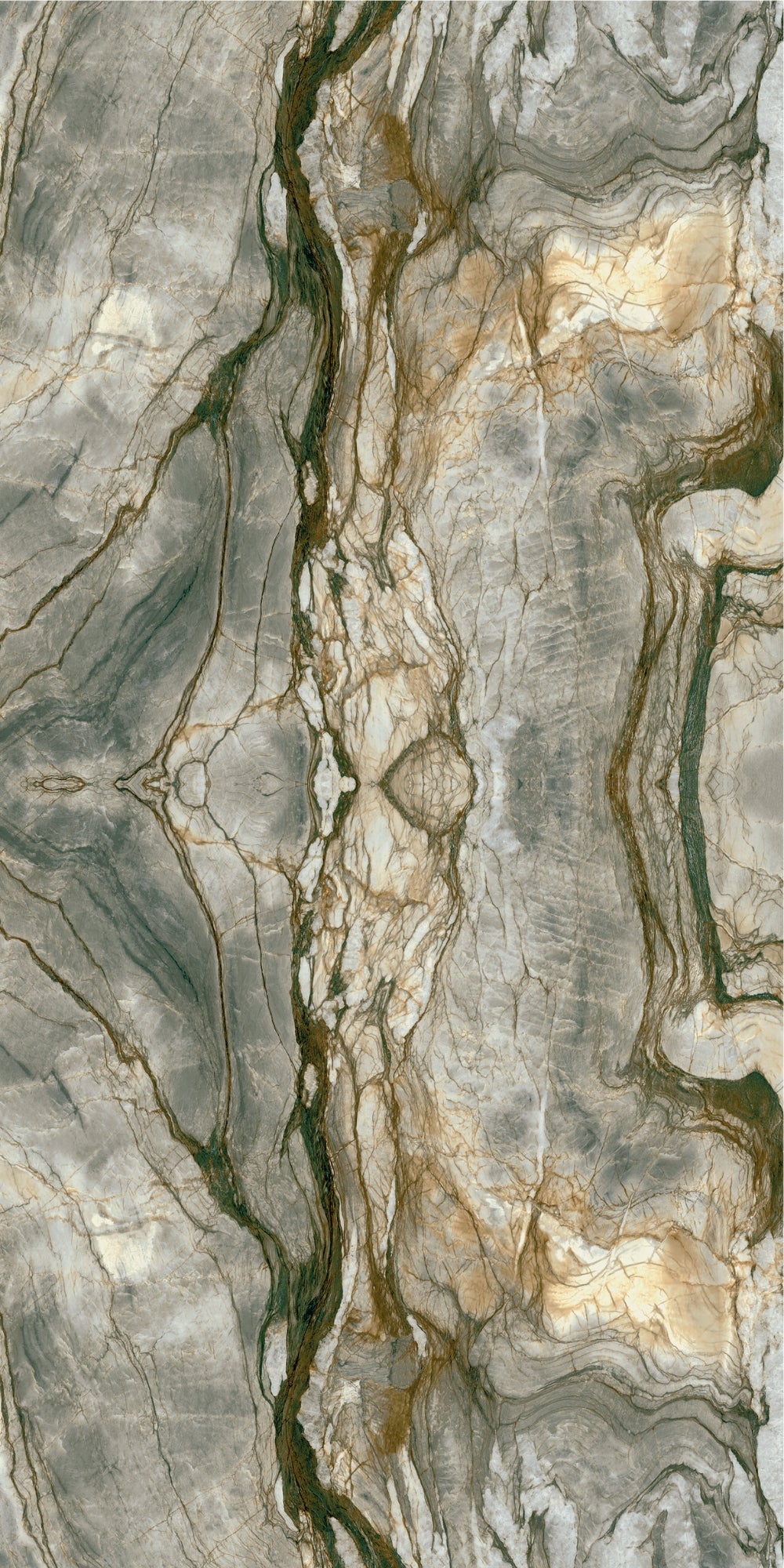 Fusion Crystal | Tegel 120x240cm | Hoogglans Groen Bookmatch XXL Tegel