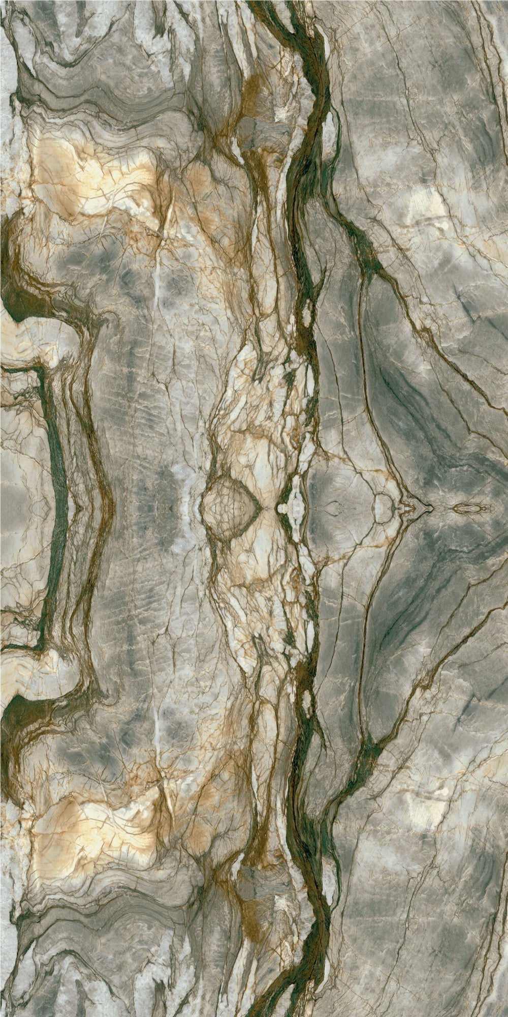 Fusion Crystal | Tegel 120x240cm | Hoogglans Groen Bookmatch XXL Tegel