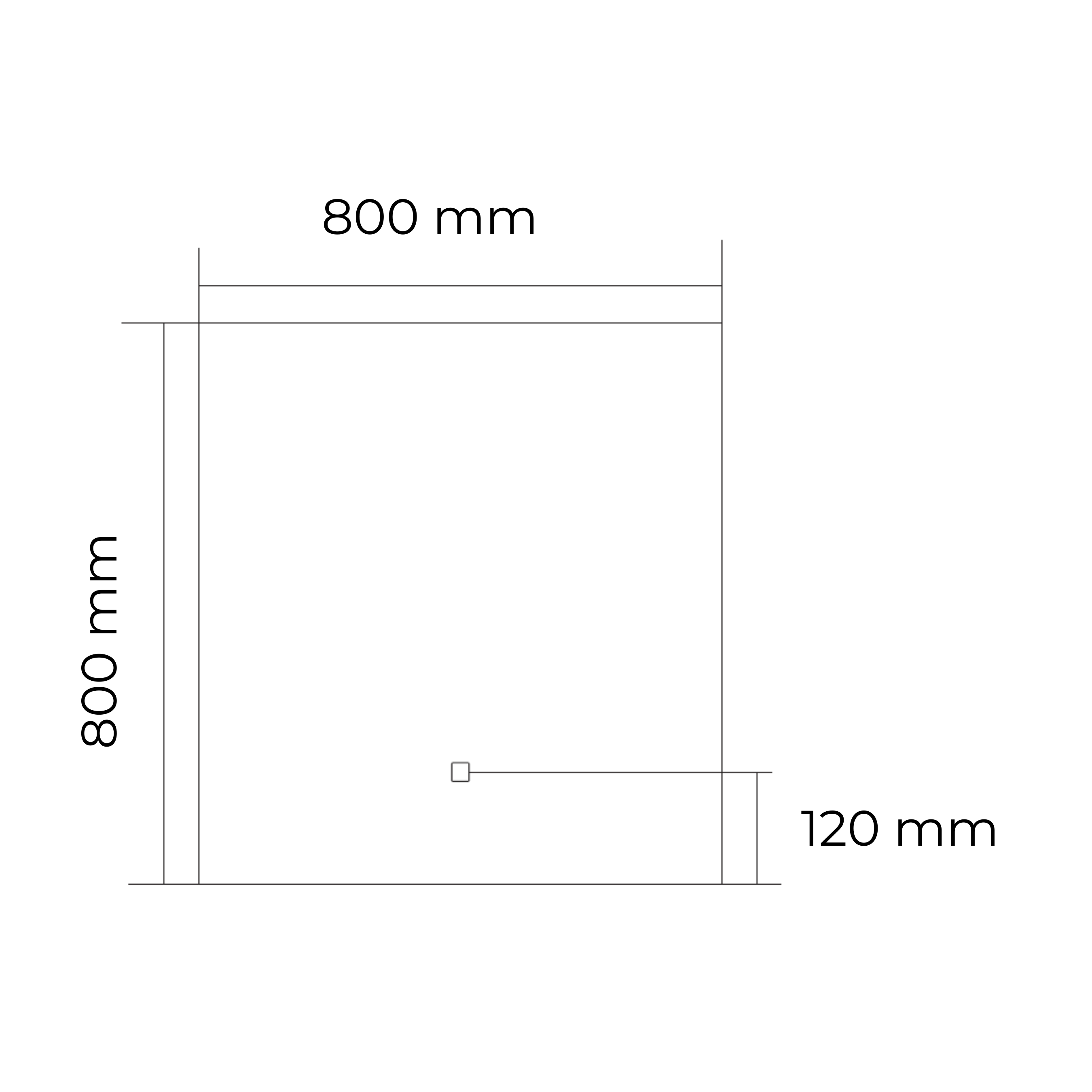 Firkant | Spiegel incl. LED Verlichting | 80x80 cm