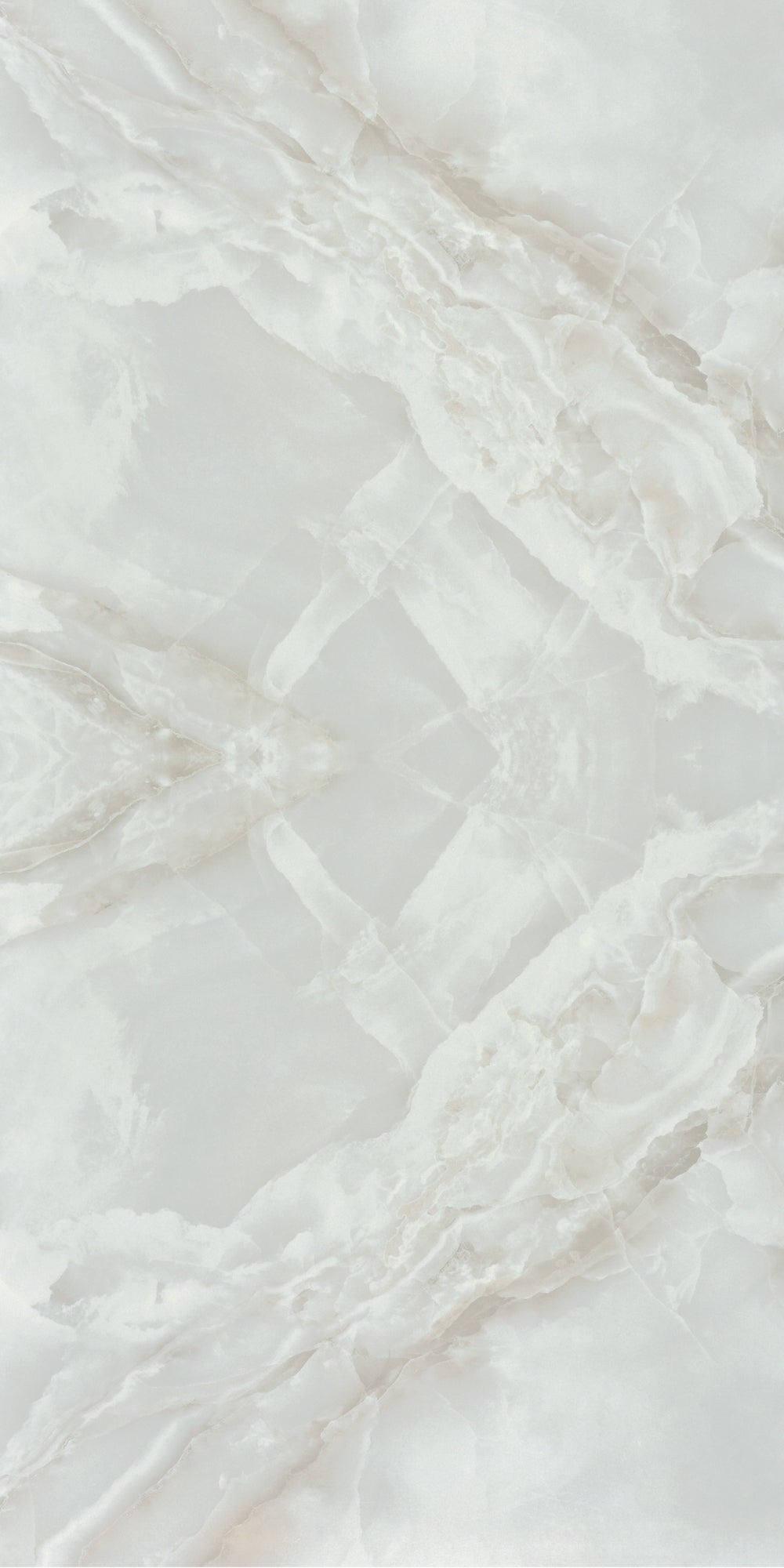 Marea White | Tegel 120x240 cm | Hoogglans Wit Bookmatch XXL Tegel