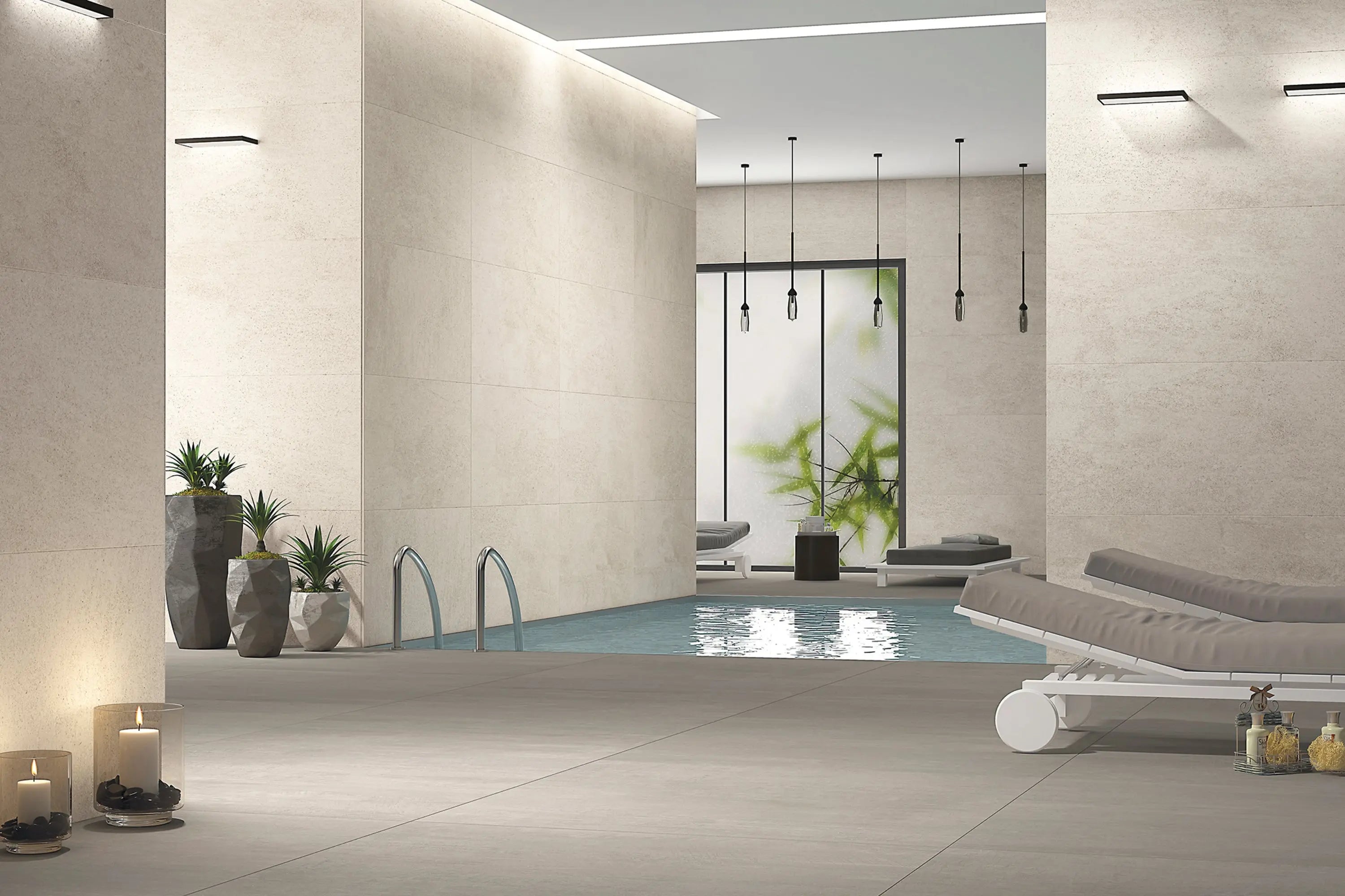 Leonardo Bone | Tegel 60x120 cm | Mat Beige Betonlook