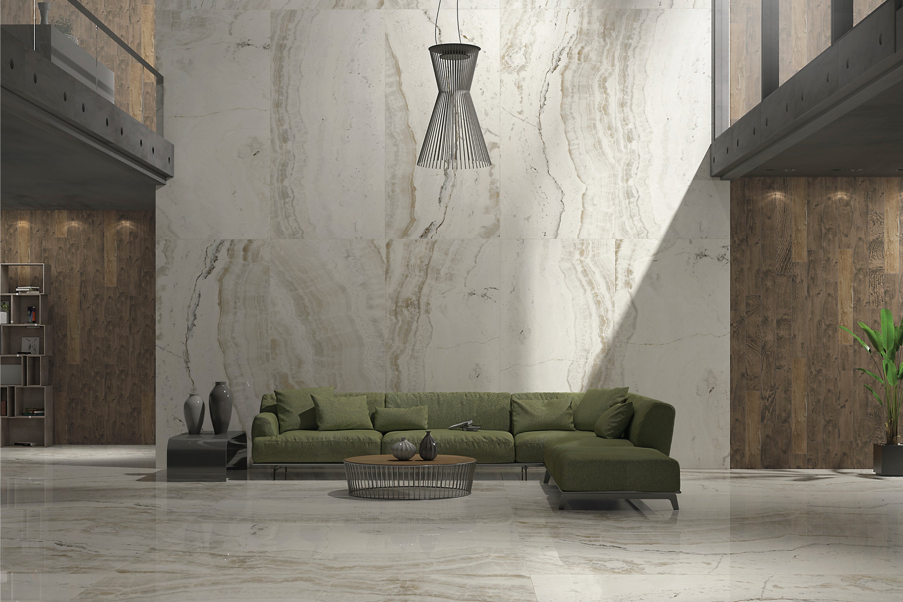 Oniks White | Tegel 120x240cm | Hoogglans Grijs Marmerlook XXL Tegel