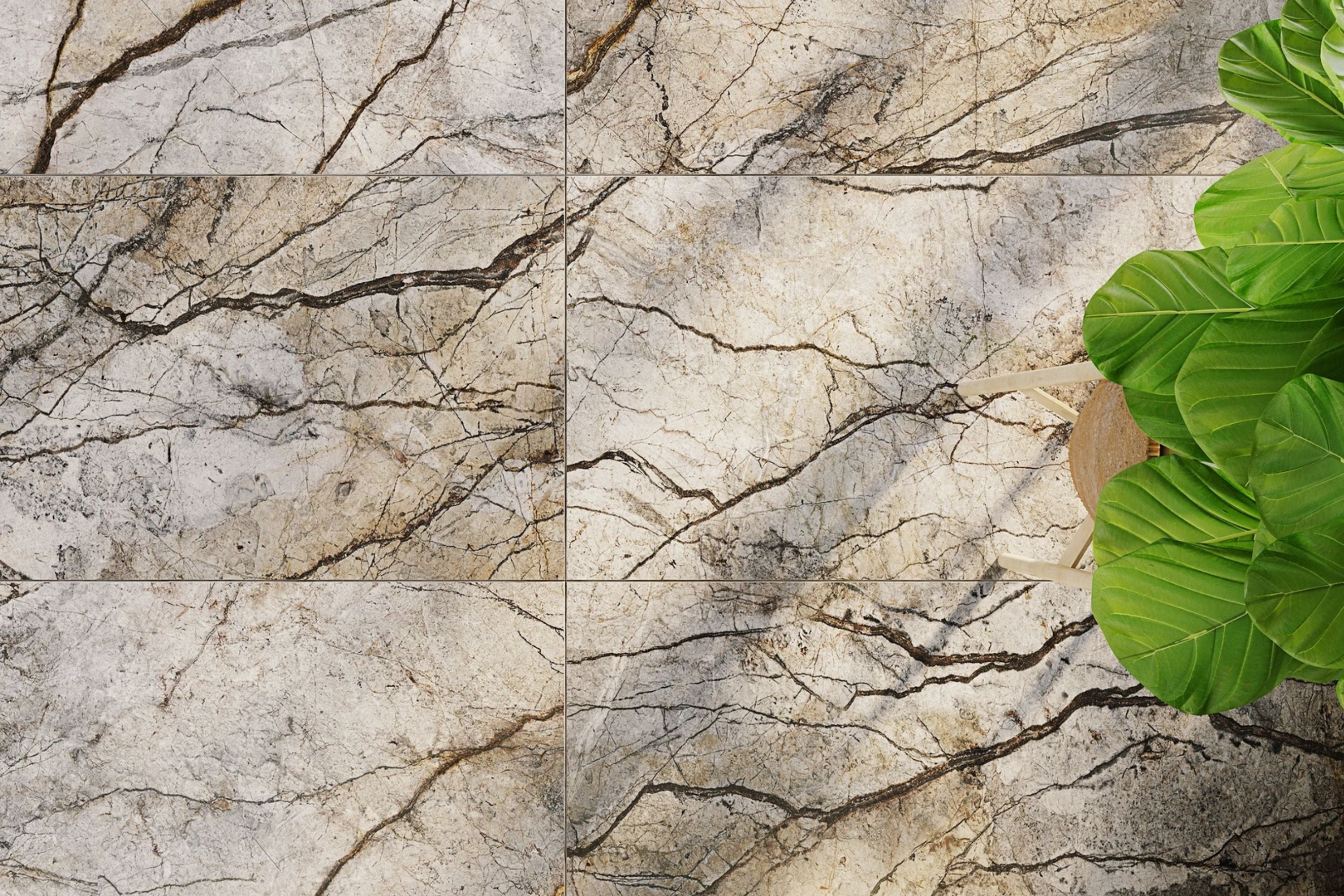 River | Tegel 60x120 cm | Hoogglans Mink Marmerlook