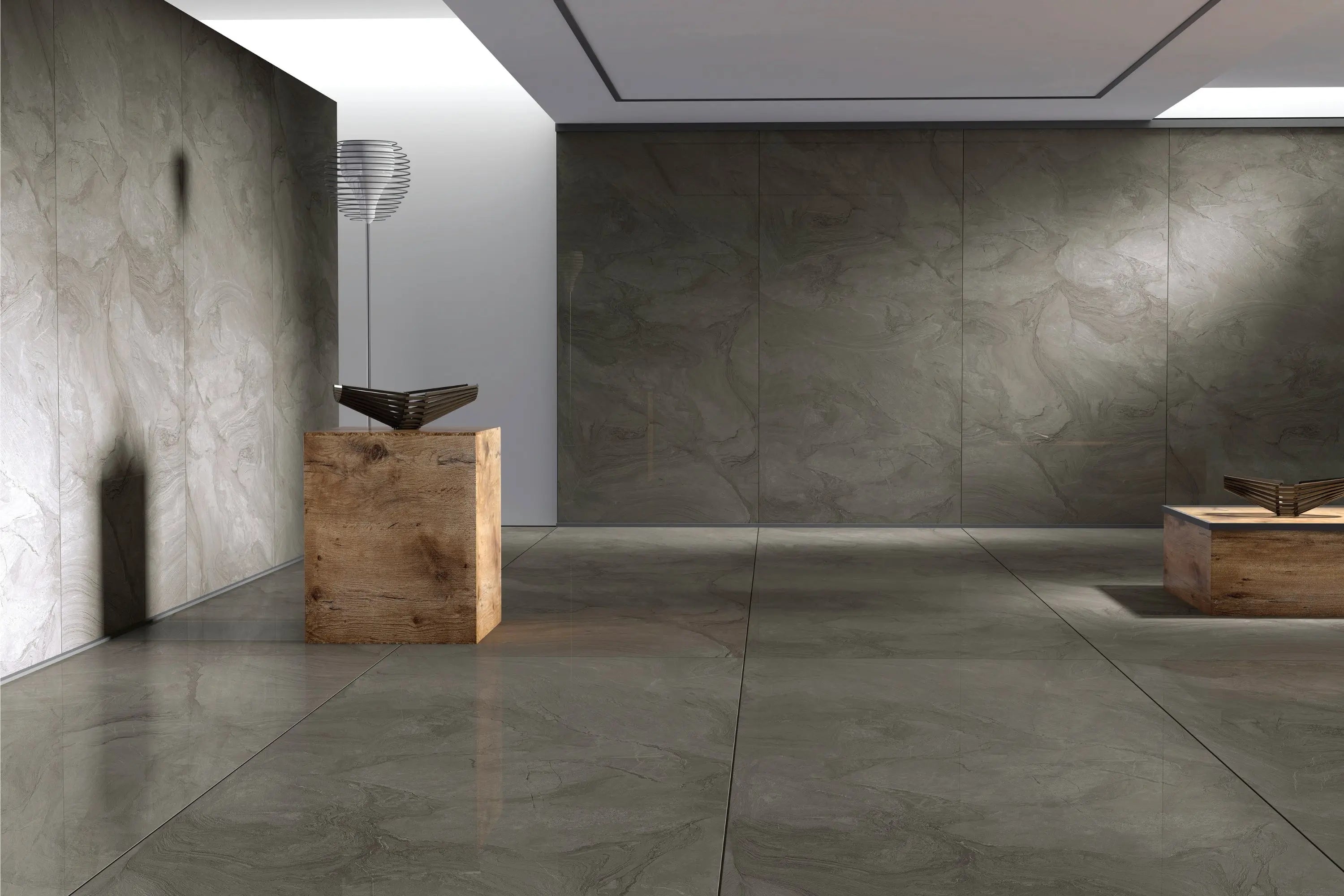 Atlantis Anthracite | Tegel 60x120 cm | Lappato Antraciet Marmerlook