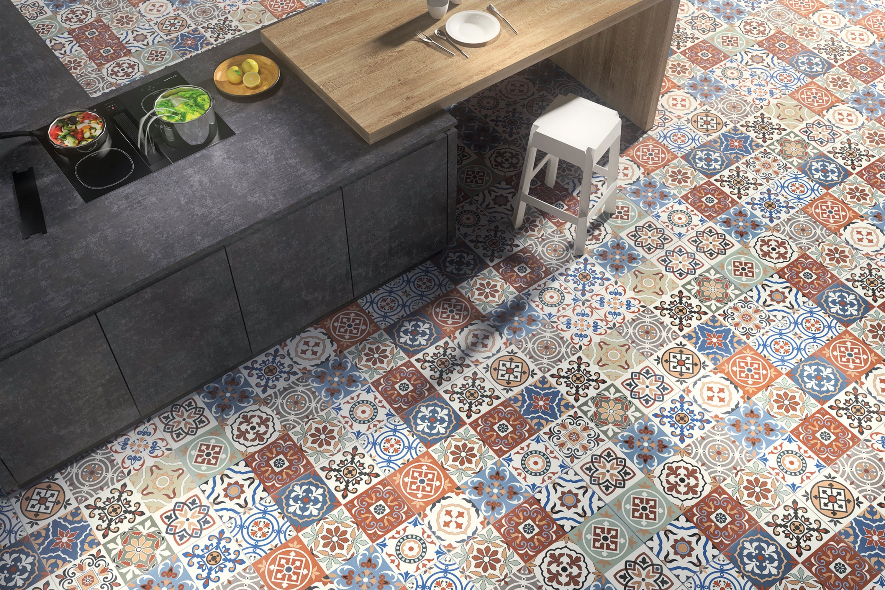 Frig Mix | 61x61cm | Portugese Decoratieve Tegels