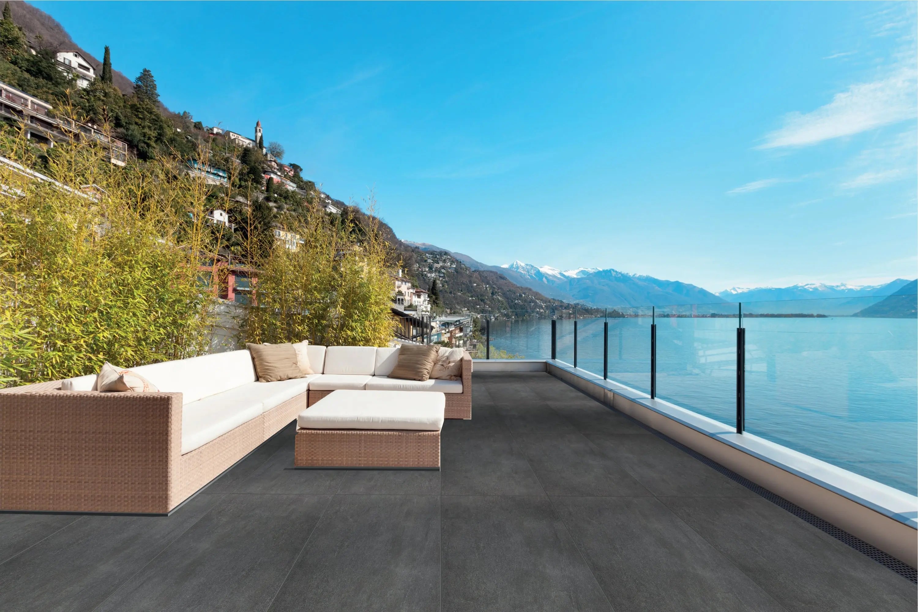 Leonardo Anthracite | Tegel 60x120 cm | Mat Antraciet Betonlook