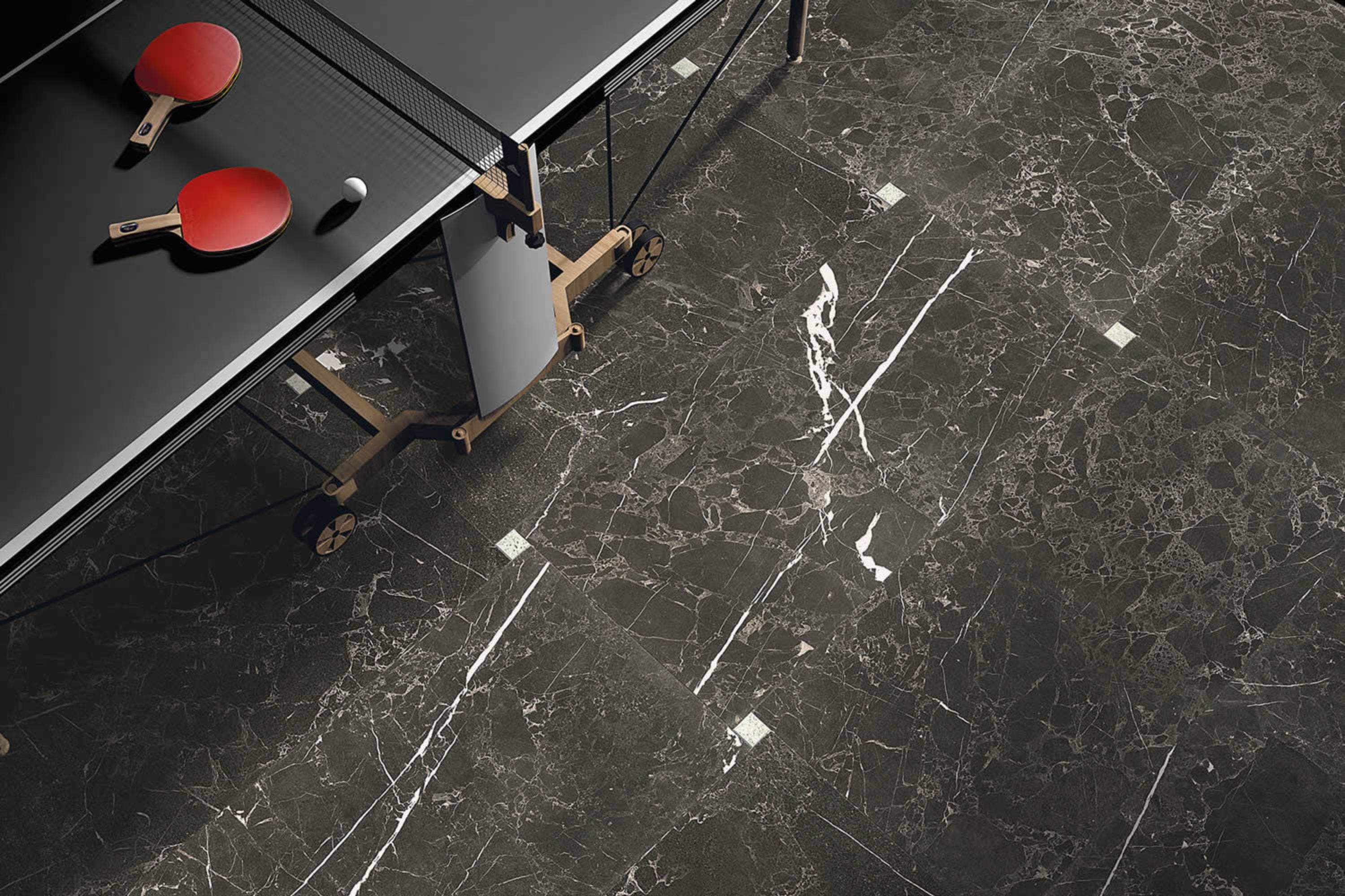 Merit | Tegel 60x120 cm | Lappato Zwart Marmerlook