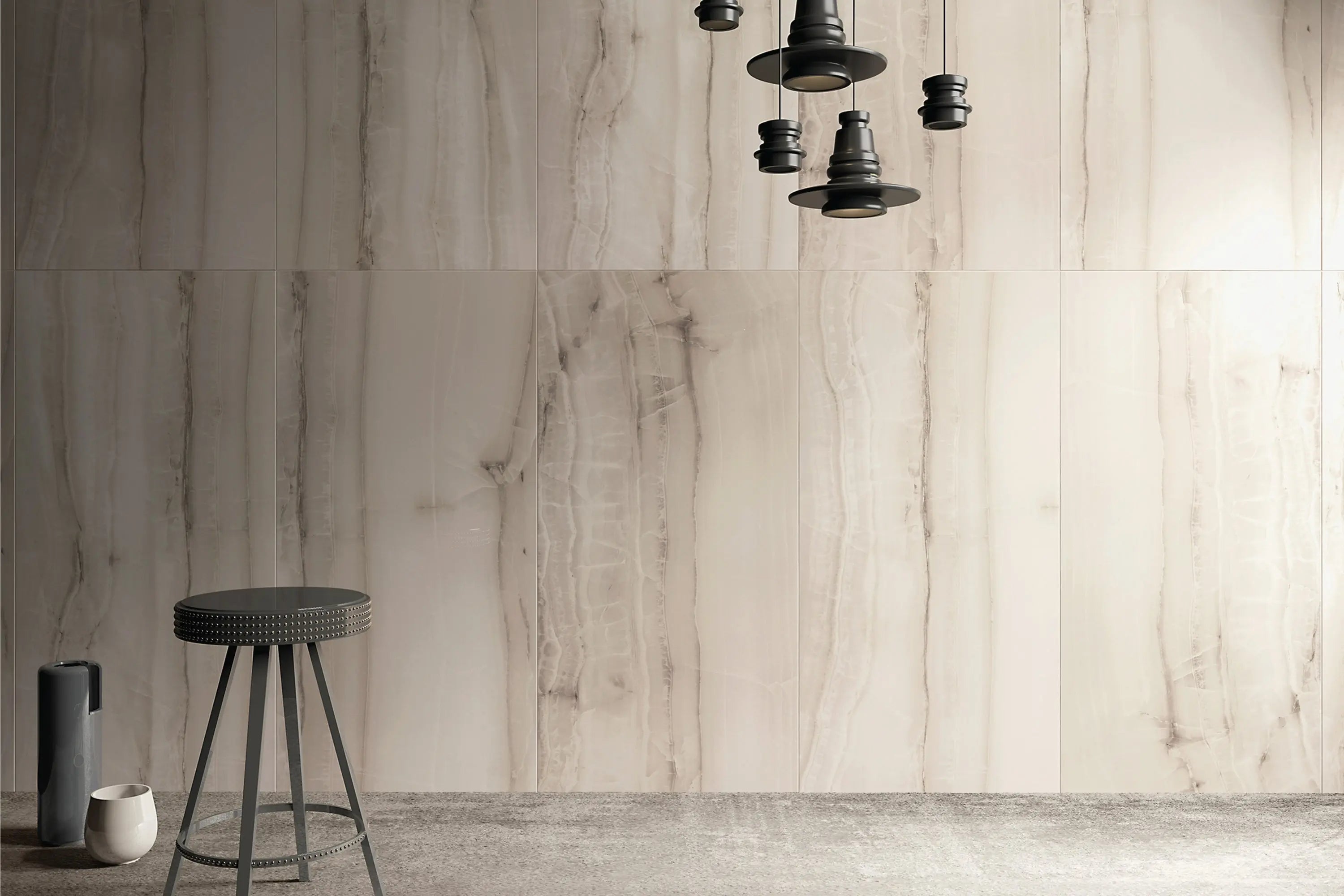 Opal Grey | Tegel 60x120 cm | Hoogglans Grijs Marmerlook