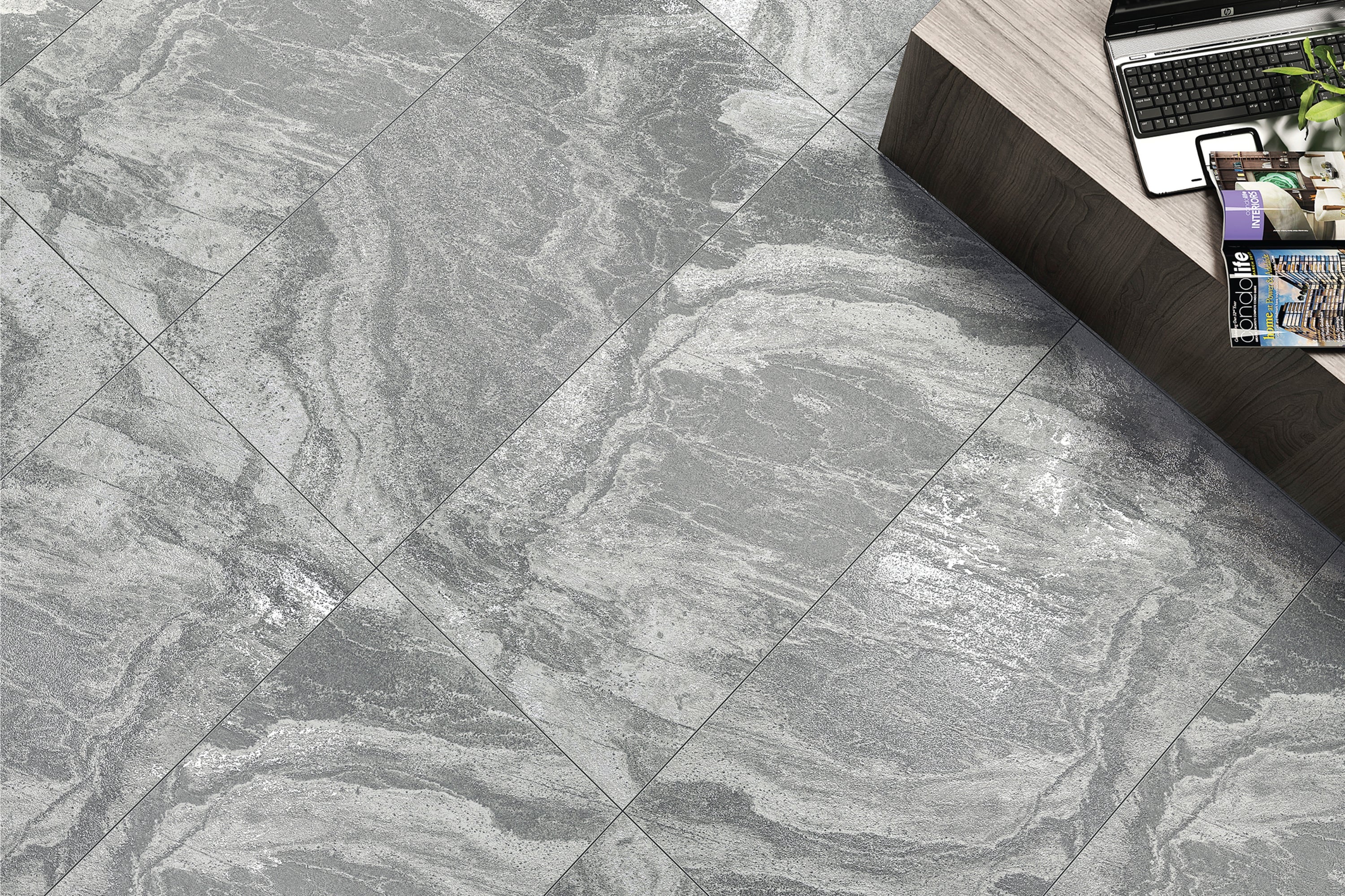 Stella Grey | Tegel 60x120cm | Mat Grijs Steenlook