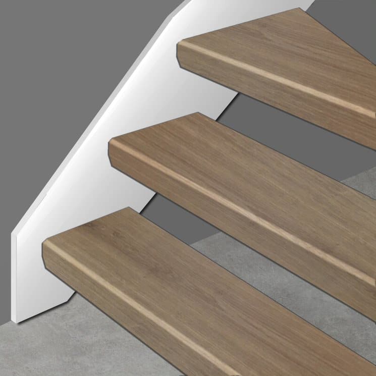 Traptrede Gebleekt Eiken | CPL Dubbeltreden 138x67cm | K-Stairs