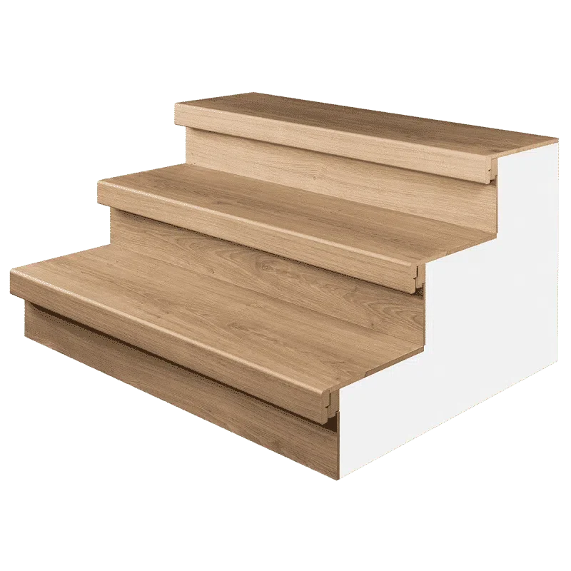 Traptrede Tirools Eiken | CPL Dubbeltreden 138x67cm | K-Stairs