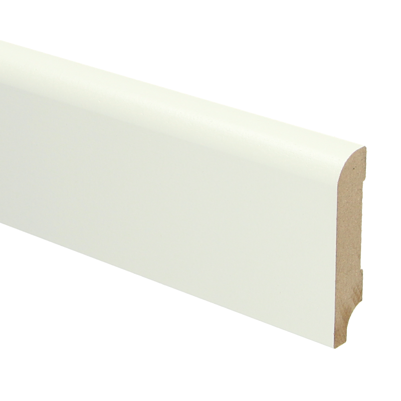 MDF Koloniale Plint | 70x15mm - 240 cm | Sfeerplint Wit Voorgelakt