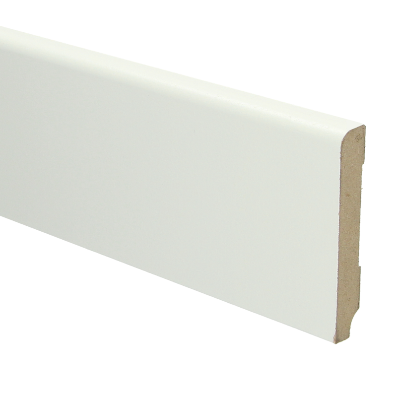 MDF Koloniale Plint | 90x15mm - 240 cm | Sfeerplint Wit Voorgelakt