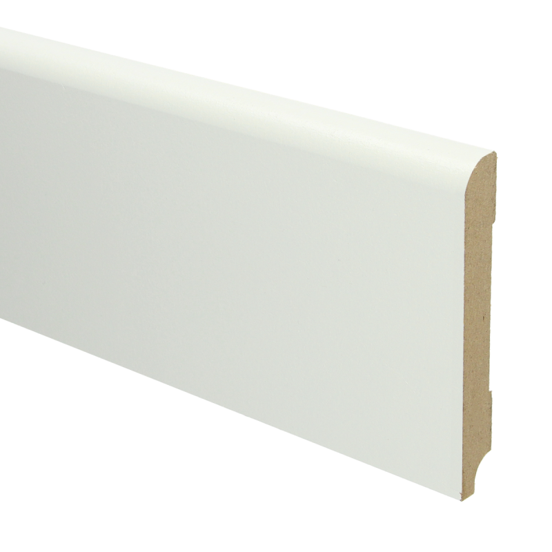 MDF Koloniale Plint | 120x15mm - 240 cm | Sfeerplint Wit Voorgelakt