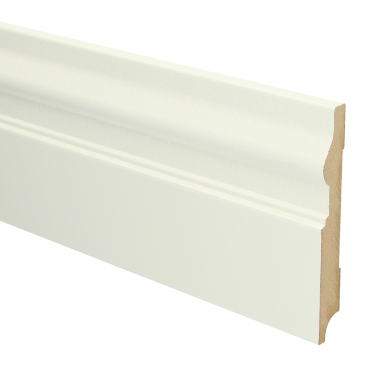 MDF Renaissance Plint | 120x15mm - 240 cm | Sfeerplint Wit Voorgelakt