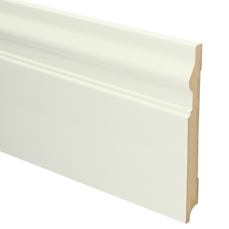 MDF Renaissance Plint | 190x18mm - 240 cm | Sfeerplint Wit Voorgelakt