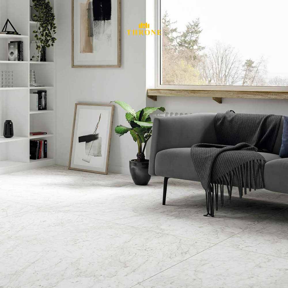 NG Kutahya || Carrara Soft || 120x120cm || Mat Marmerlook Porseleinen Vloer- & Wandtegel