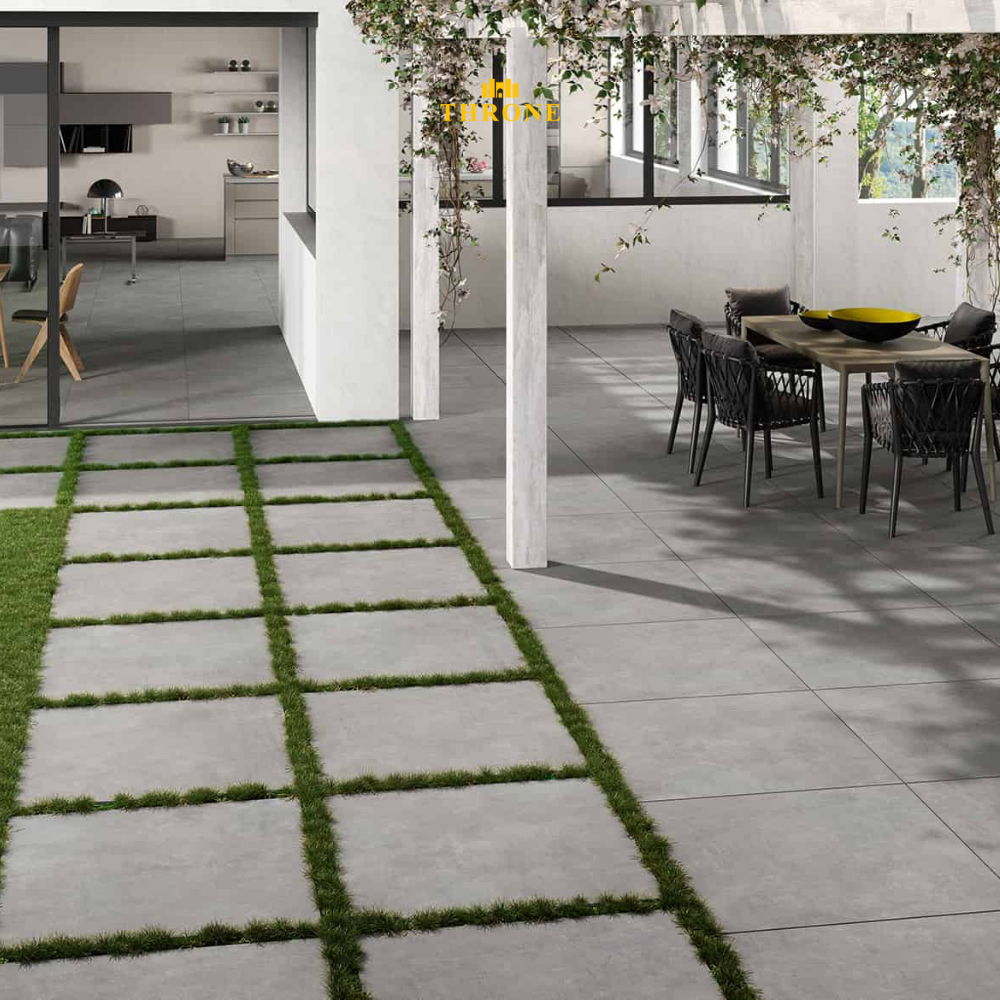 NG Kutahya || Vista Grey || 60x60x2cm || Betonlook Mat || Keramische Tuin-/Terrastegel - R11