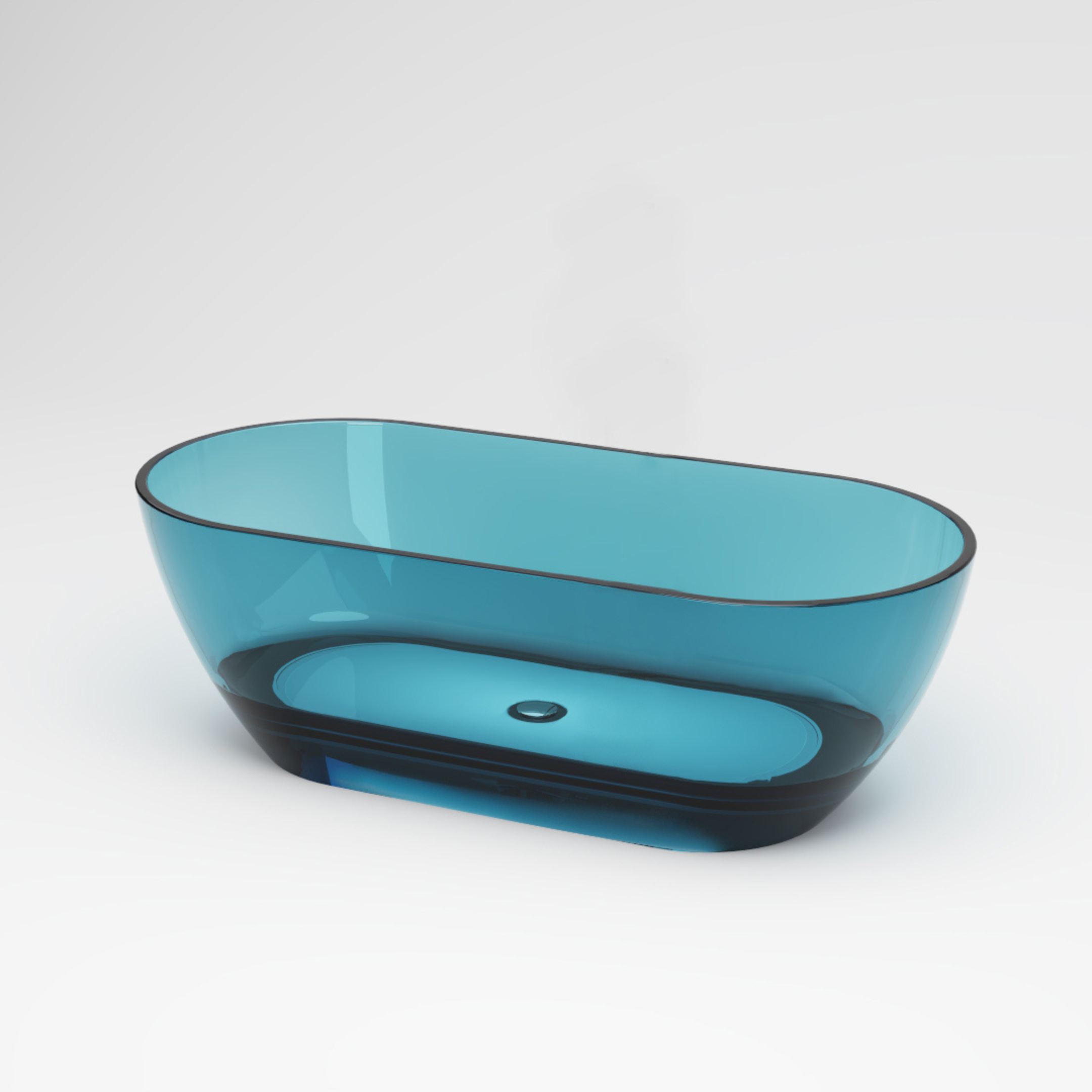 Transpa-Blue | Modern Vrijstaand Bad | Blauw