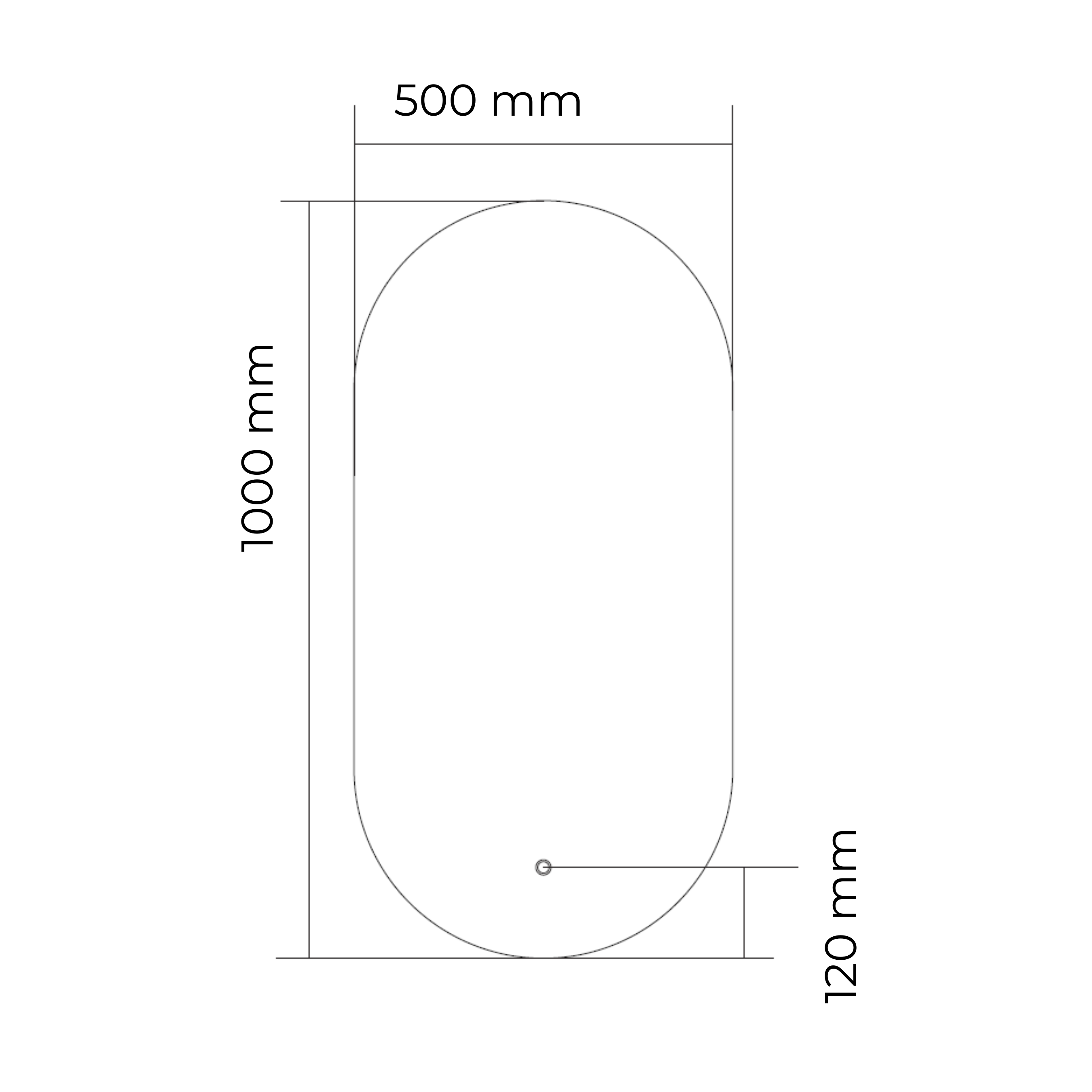 Seldy | Ovale Spiegel incl. LED Verlichting | 50x100 cm