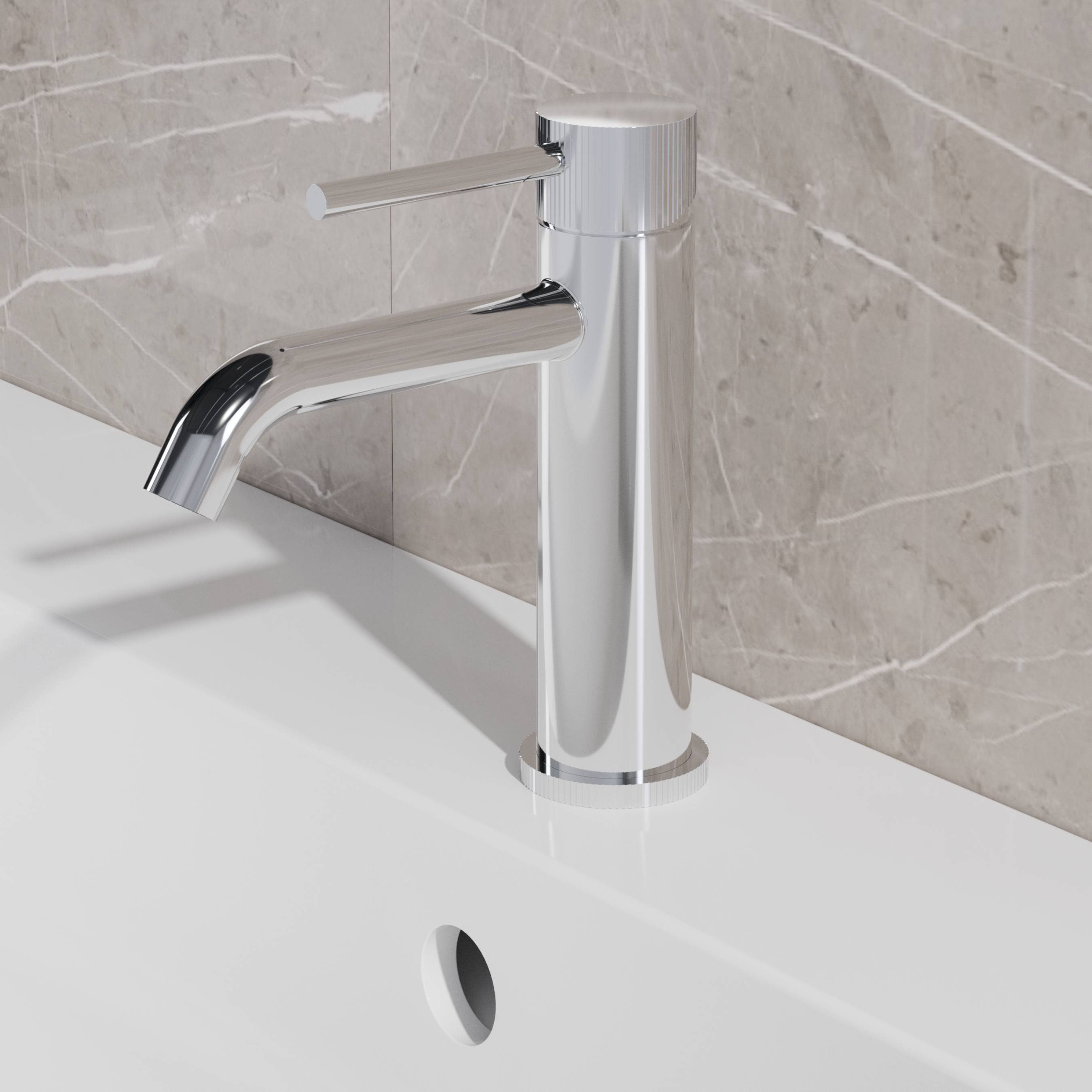 High-End Chrome | RVS-304 Wastafelmengkraan | Chroom