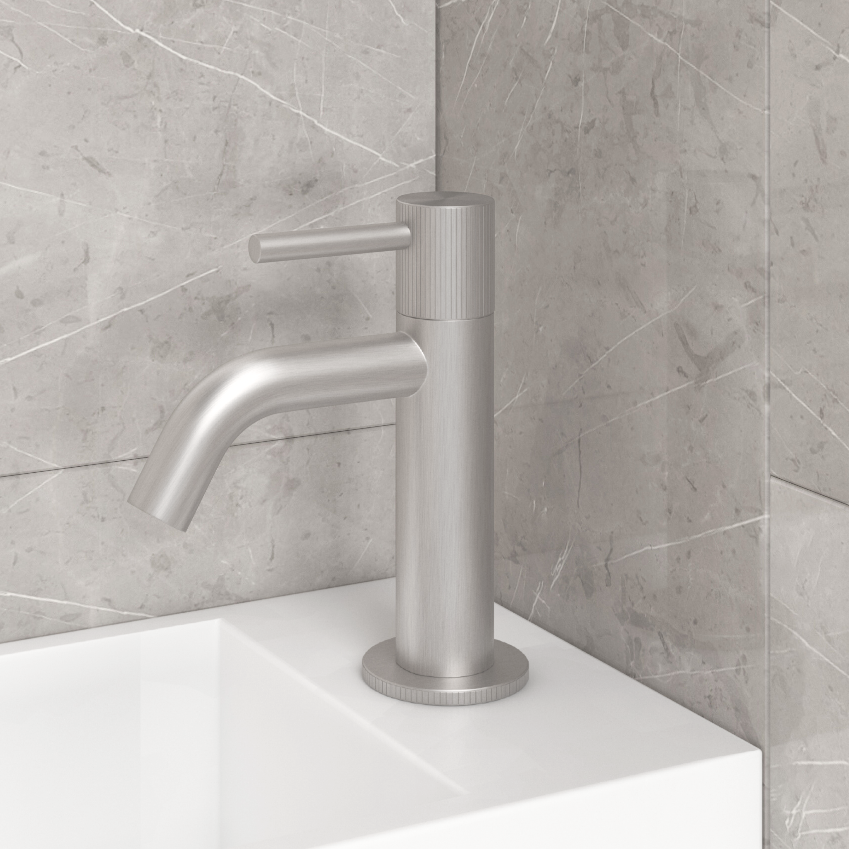 High-End Ore | Toiletkraan | Mat Zilver