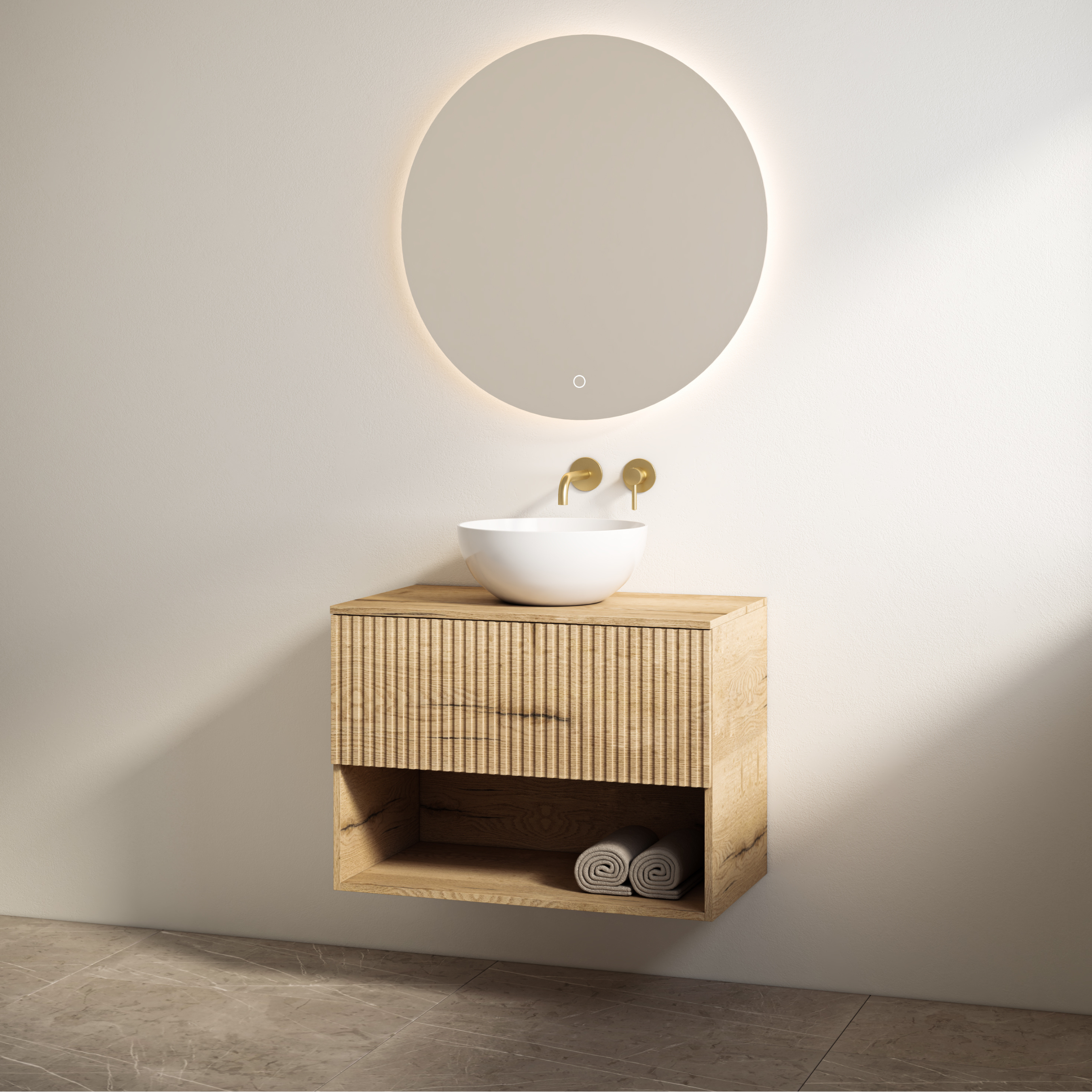 Rigatti-60 Halifax | Onderkast + Meubelblad | 60x55x45 cm