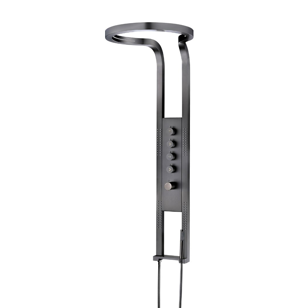 Moya-Future | Thermostatisch Douchepaneel | Gun Metal