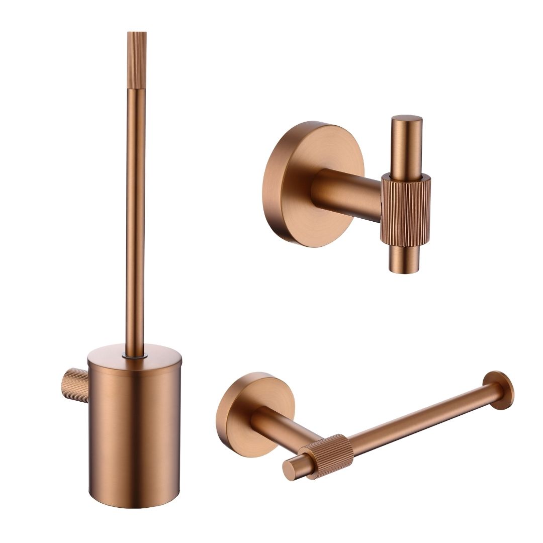 Liora One Pack | Toilet-Accessoires Set | Mat Brons